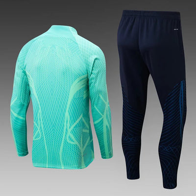 2022/23 Brazil Half-Pull Training Suit Blue