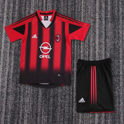 2004/05 Ac Milan Home Retro - Kids Kit