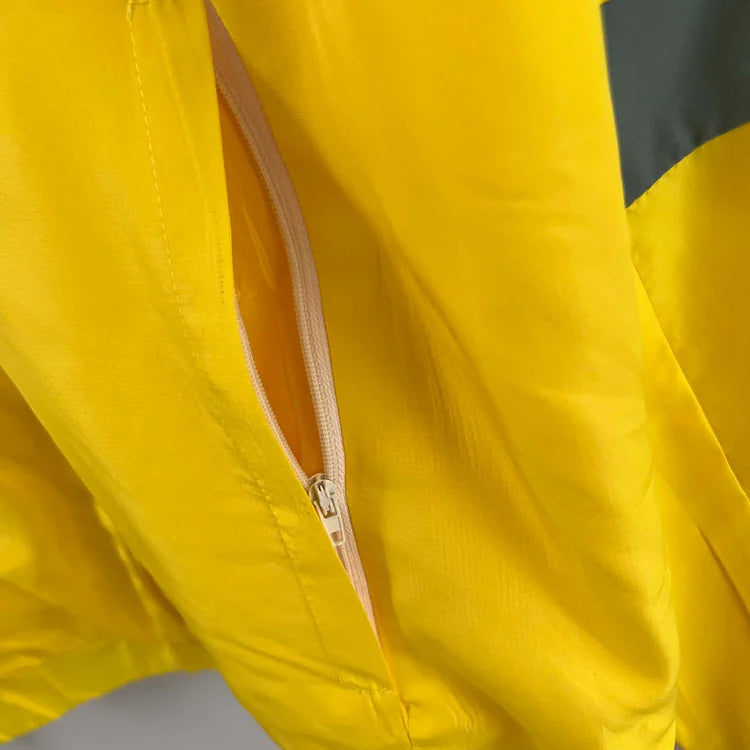 2023 Flamengo Windbreaker yellow Soccer Jersey