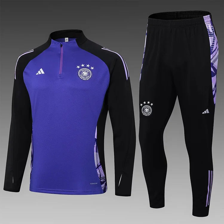 2024/25 German half zip training suit purple 1:1 Thailand quality suit