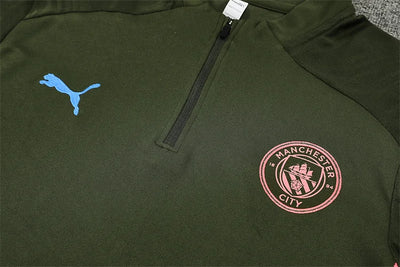 2024/25 Manchester City military green long sleeve training kit.