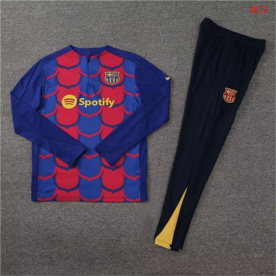 2024/25 Barcelona Half-Zip Training Kit