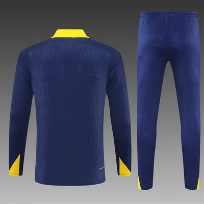 2025/2026 Atletico Madrid Blue Long-Sleeved Training Suit