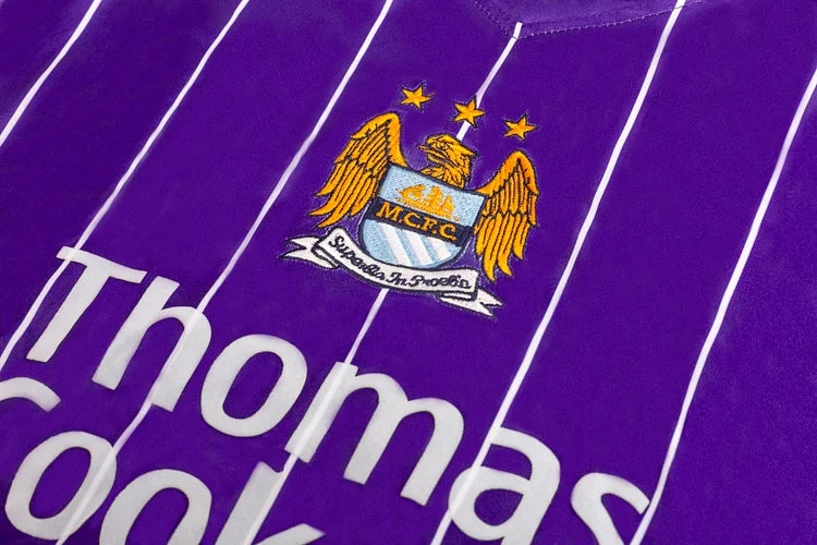 2007/08 Manchester City Away Purple Retro Jersey