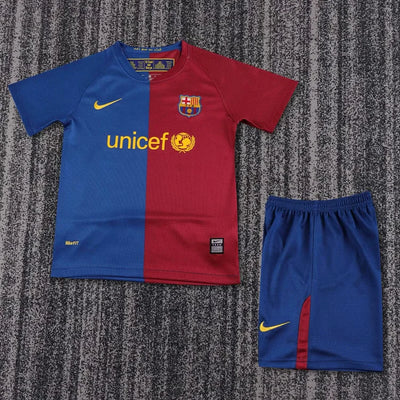 2008/09 Barcelona Home Retro League Edition - Kids Kit