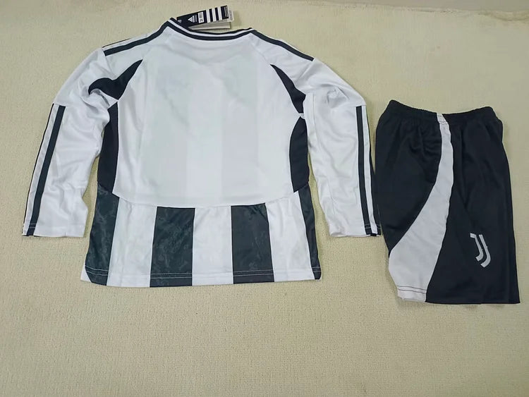 2024/25 Juventus Home Long Sleeve - Kids Kit
