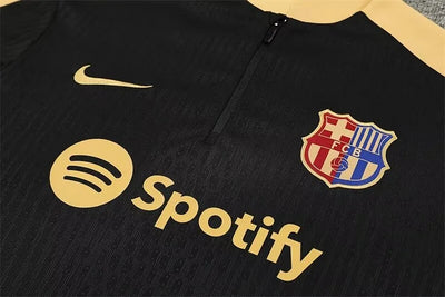 2024/25 Barcelona Black and Gold Long Sleeve Training Kit -