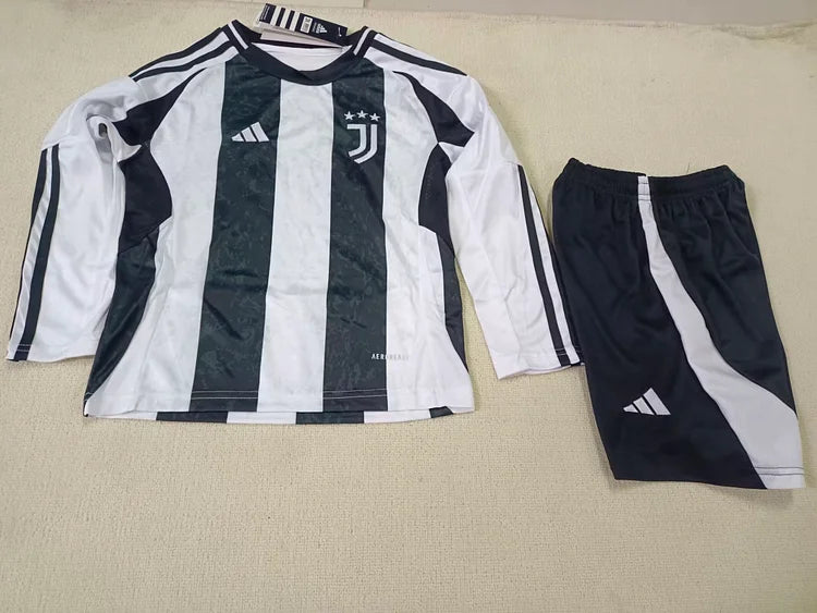 2024/25 Juventus Home Long Sleeve - Kids Kit