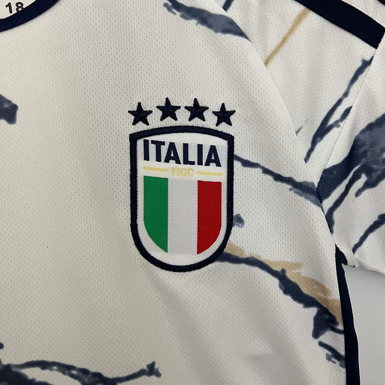 2023 Italy Away Soccer Shirt Kids Size