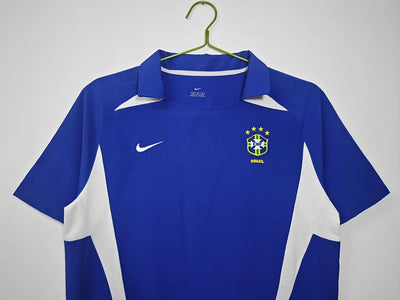 2002 Retro Brazil Away Soccer Jersey