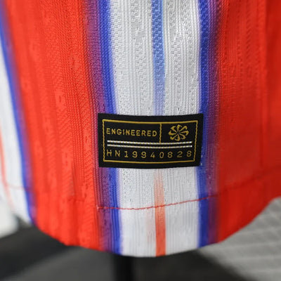 2024/25 Atletico Madrid Home Player Version Long Sleeve Jersey