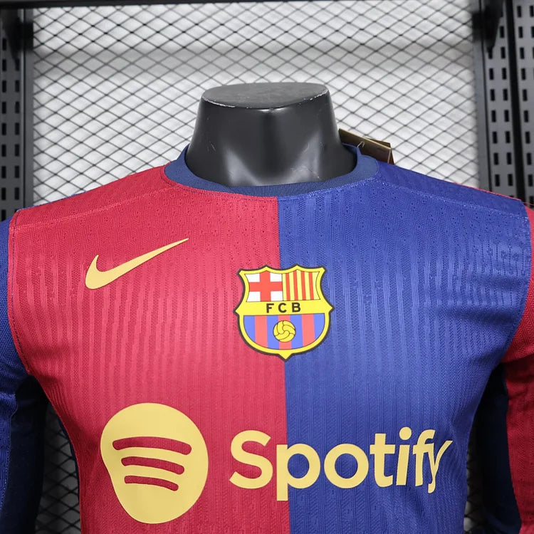 2024/2025 Barcelona Home Players Long Sleeve Joint Model