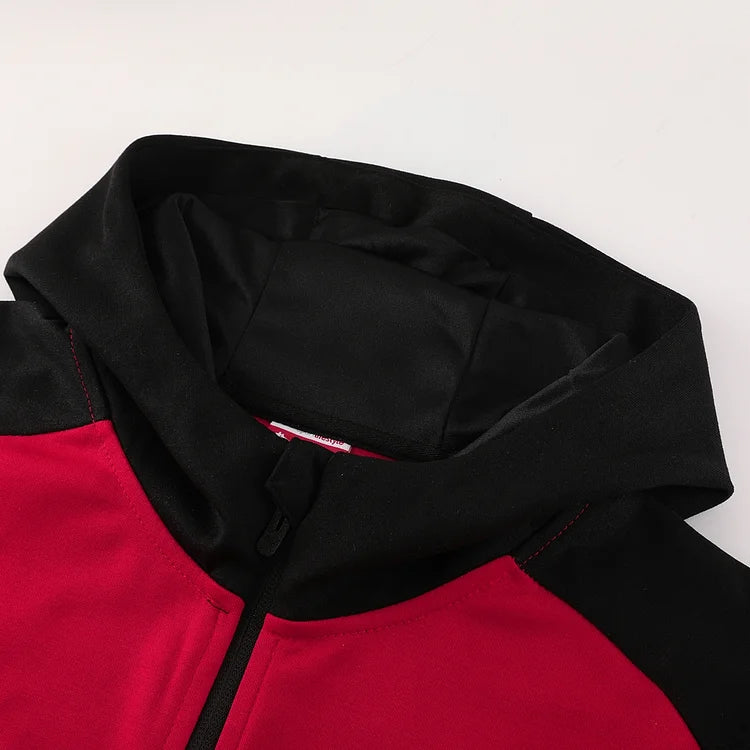 2024/25 AC Milan Red Hoodie Windbreaker Set