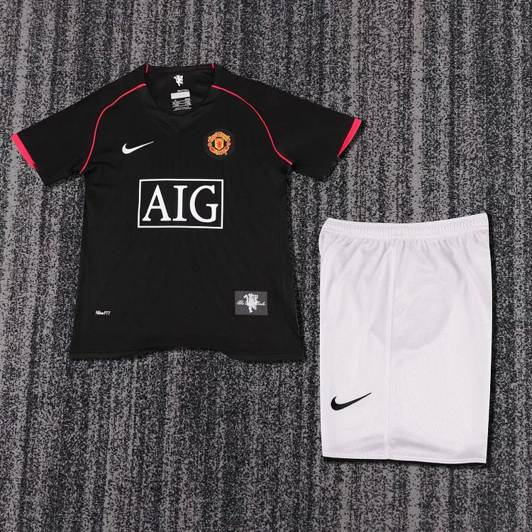 2007/08 Manchester United Away Retro - Kids Kit
