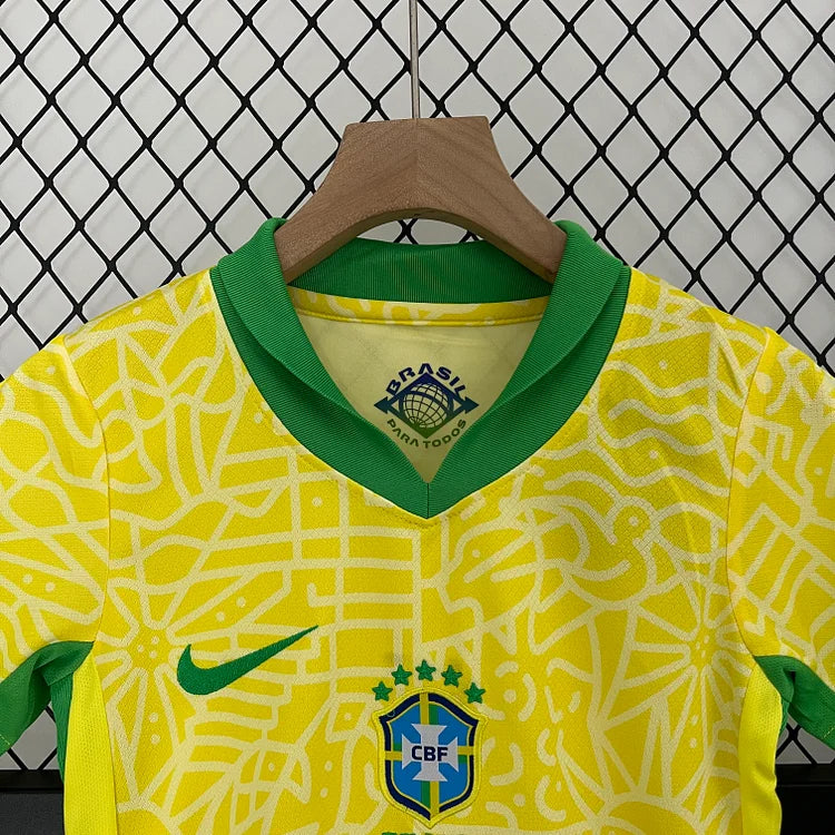 2024/25 Brazil Home Jersey For Kids