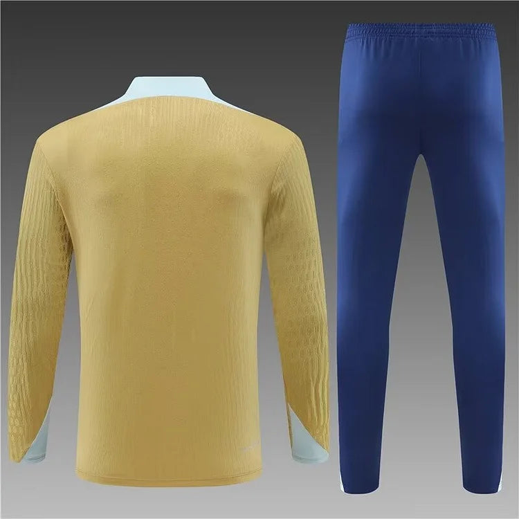 2024/25 French golden half-pull training clothes 1:1 Thai quality