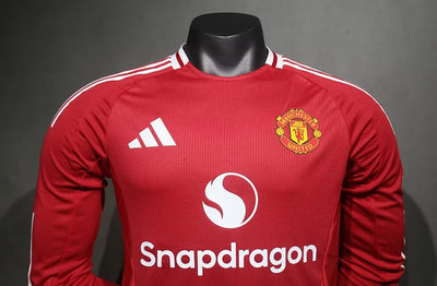 24/25 Manchester United Home Long Sleeve Player Edition