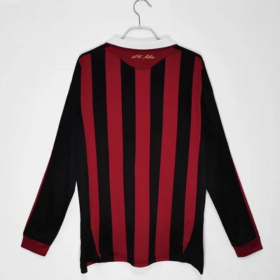 2009/10 AC Milan Home Long Sleeve Retro Shirt
