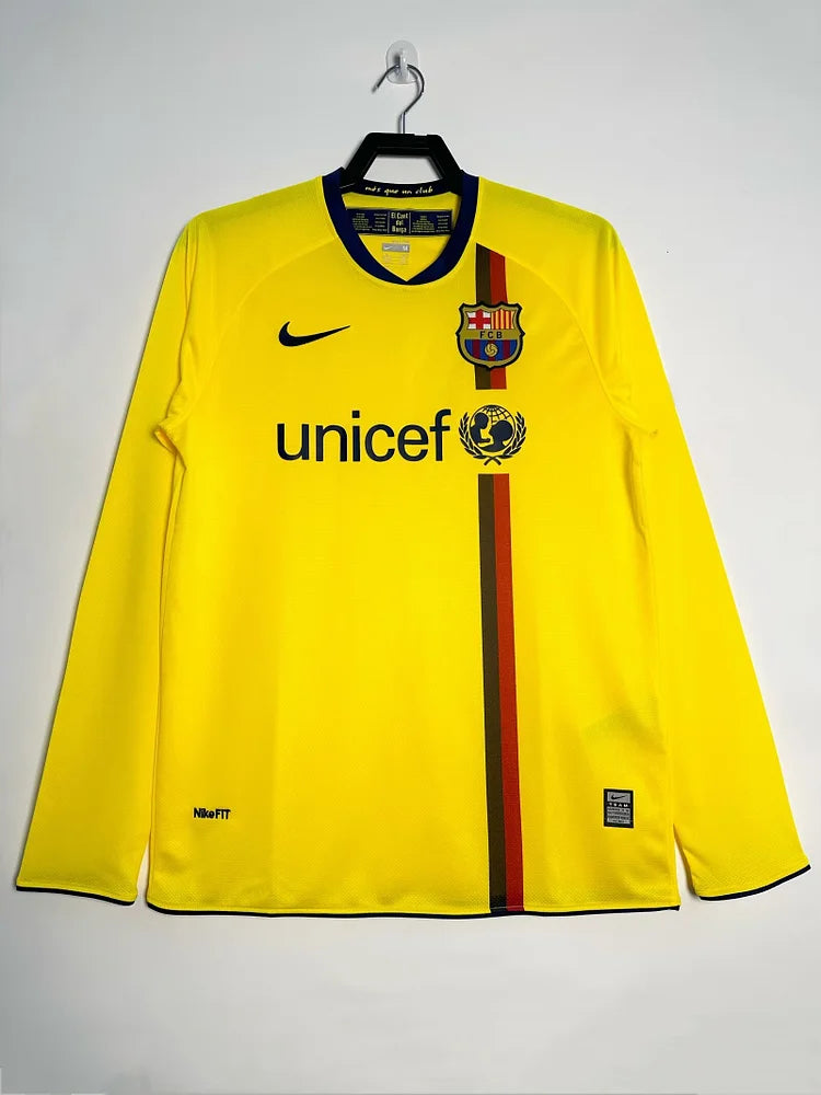 2008/09 Barcelona Away Retro Long Sleeve Jersey