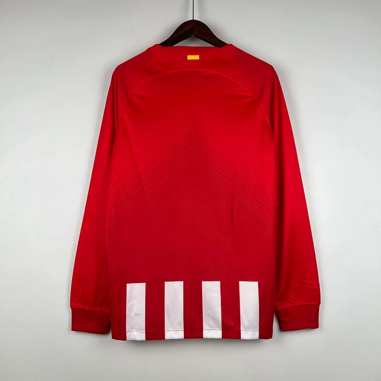 2023/24 Atletico Madrid Home Long Sleeve Shirt