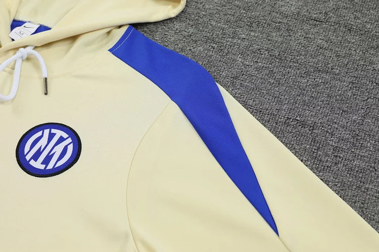 2024/25 Inter Milan Hooded Training Kit.