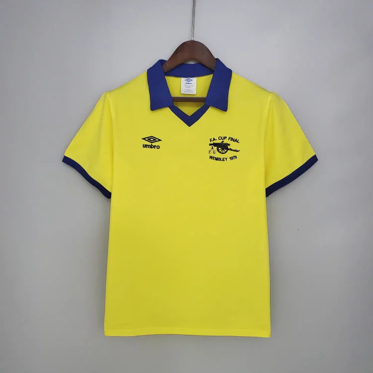 1971/79 Arsenal away yellow retro jersey