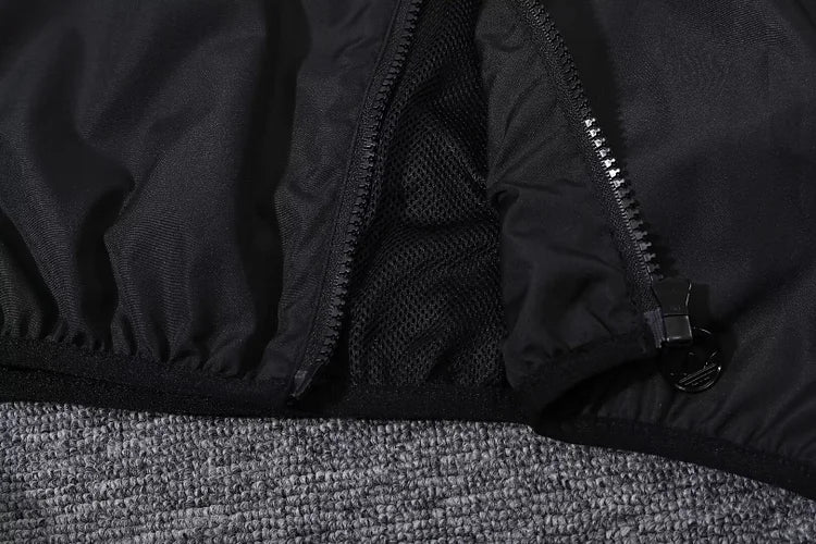 Miami black hooded trench coat.