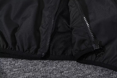 Miami black hooded trench coat.