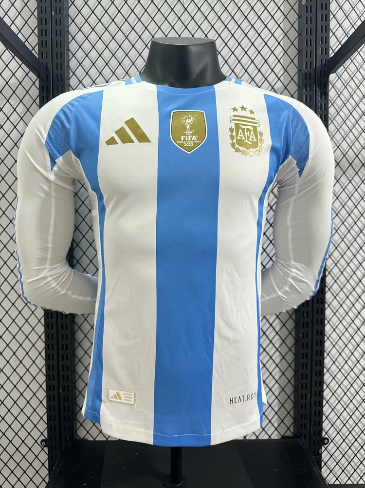 2024/25 Argentina Home Long Sleeve Shirt - Player Version