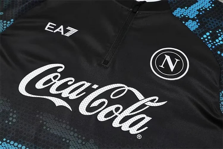 2024/25 Napoli black long sleeve training kit.