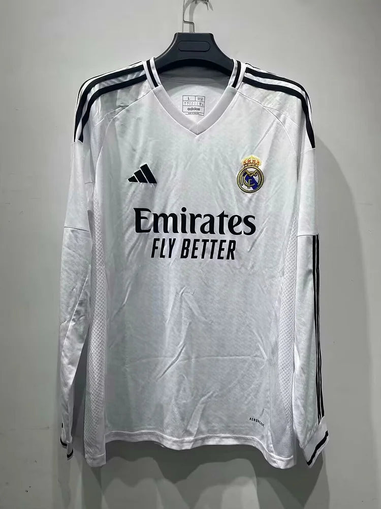 2024/25 Real Madrid Home Long Sleeve Jersey