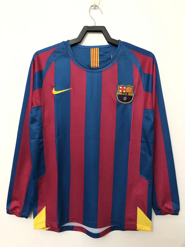 2005/06 Barcelona Home Long Sleeve - League Edition