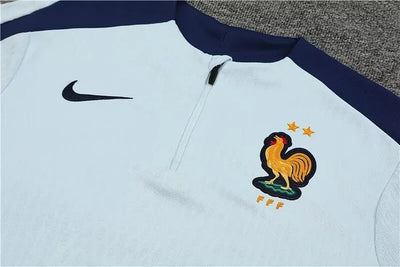 2024/25 France half pull training jersey light blue 1:1 Thai quality set