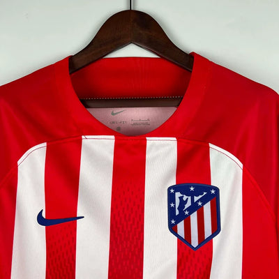 2023/24 Atletico Madrid Home Long Sleeve Shirt