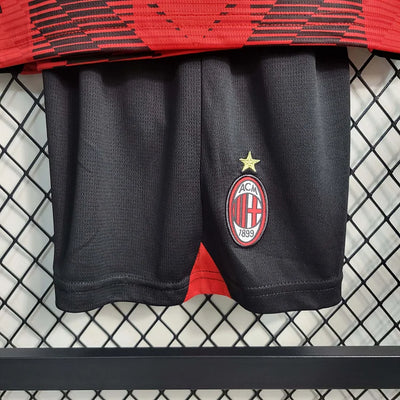 Kids Size 2023/2024 Ac Milan Soccer Jersey Home