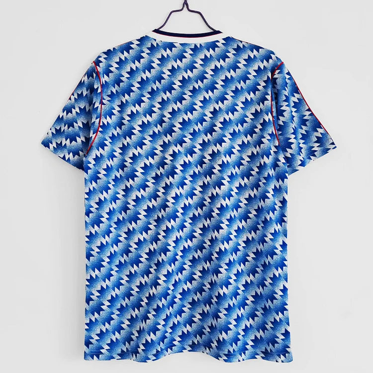 1990/92 Manchester United Blue Away Retro Shirt