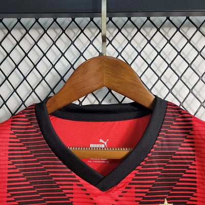 Kids Size 2023/2024 Ac Milan Soccer Jersey Home