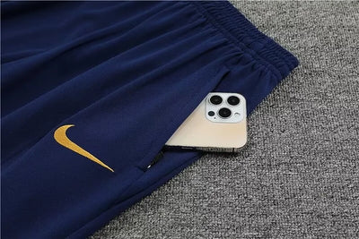 2023/24 Psg Paris Saint-Germain Half-Pull Training Suit Navy blue Set