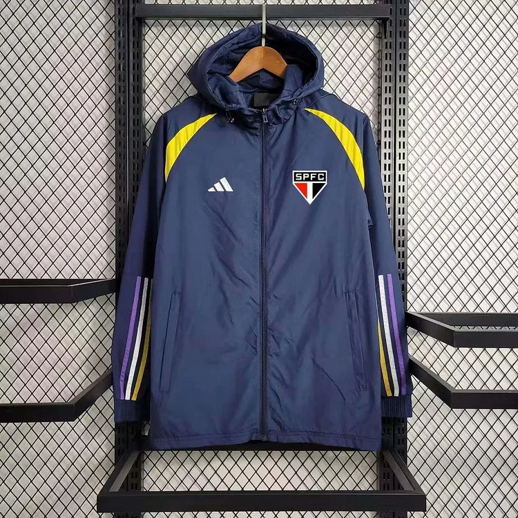 2023 São Paulo Windbreaker Navy blue Soccer Jersey
