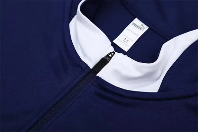 2025 Portugal long-sleeved royal blue training suit