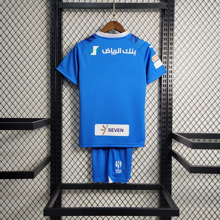 2023/2024 Al-Hilal Saudi Home Football Shirt Kids Size