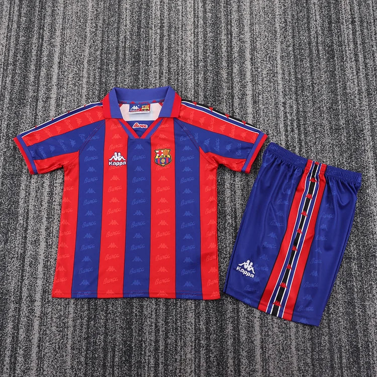 1996/97 Barcelona Home Shirt - Kids Kit