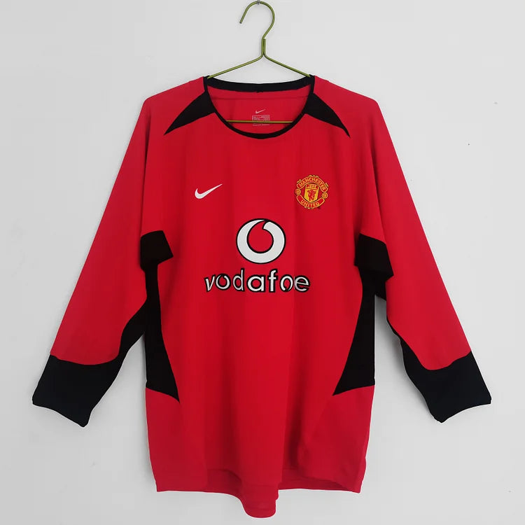 2002/03 Manchester United Home Long Sleeve Retro Shirt