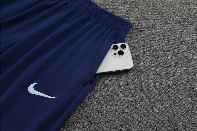 2024/25 France half-pull training jersey royal blue 1:1 Thai quality set