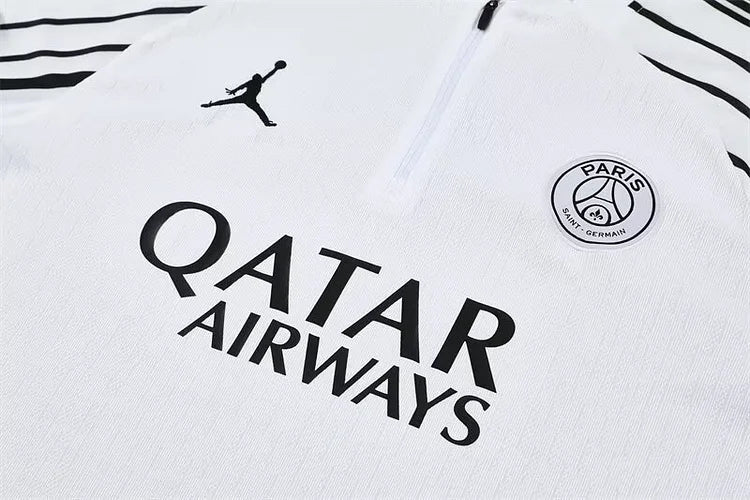 2025/2026 Paris White Long-Sleeved Training Suit