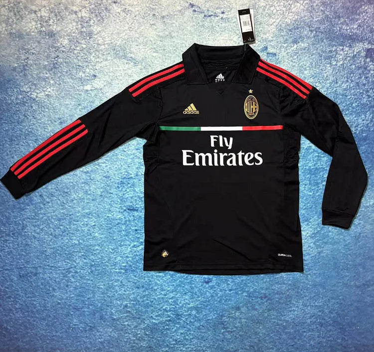 2011/12 AC Milan Second Away Long Sleeve Shirt -