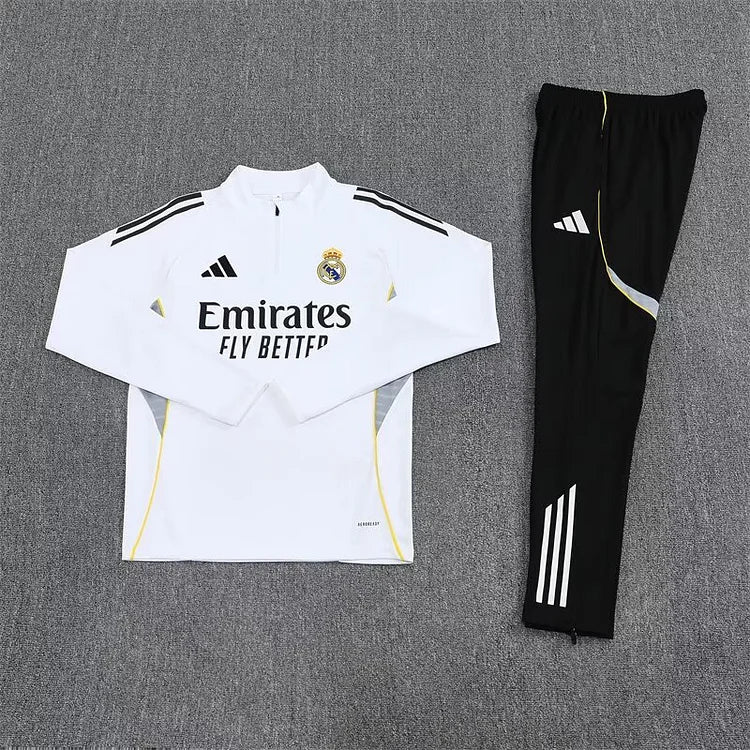 2025/2026 Real Madrid Half-Pulled Training Suit
