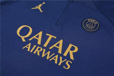 2023/24 Paris Half Pull Training Wear Royal Blue Suit