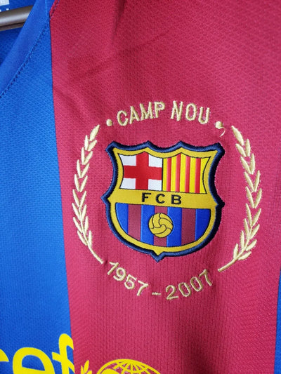 2007/08 Barcelona Home Long Sleeve Retro Jersey