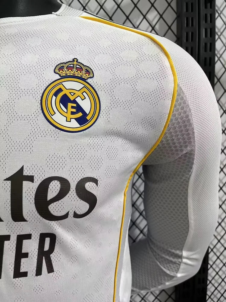 25/26 Real Madrid Home Long Sleeve Player Edition
